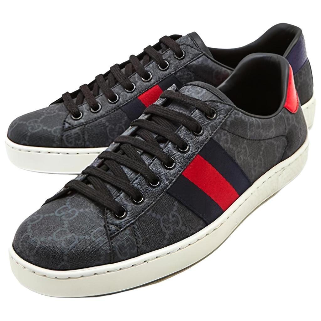 Gucci Ace Gg Supreme 'Black Grey' 429445 K2LH0 1130