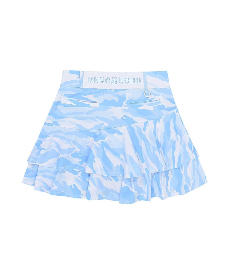 Chuku Chu C23M-Sk003W Camo Double Skirt (Blue)