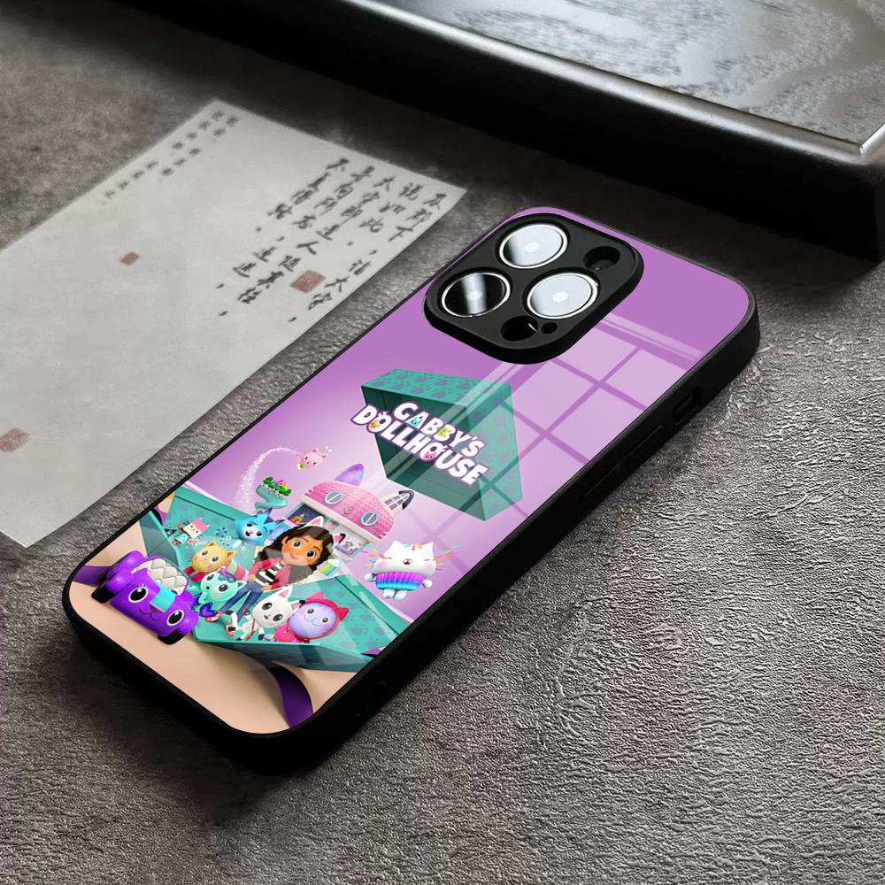 G-Gabbys Dollhouse Cute Phone Case For IPhone 16 Pro Max 15 Plus 14 Pro 12 11 13 Mini X XR XS Max 8 7 Plus SE Glass Cover
