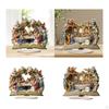 2D Acrylic Sign The Last Supper Ornament Handcraft Creative Accessories Tabletop Decoration Xmas