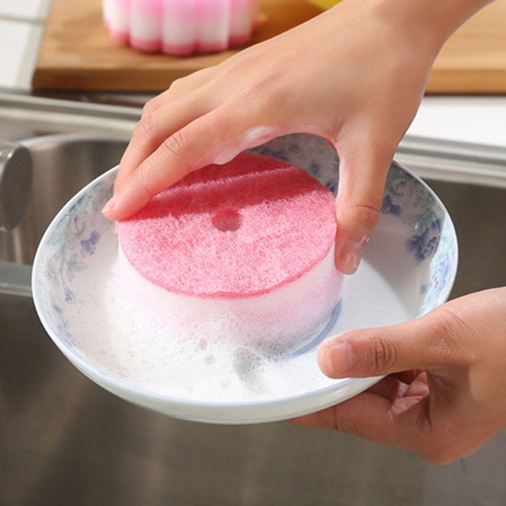 Flower Shaped Brush Dishes Washing Sponge Cleaning Tools Bathroom Eraser Kitchen