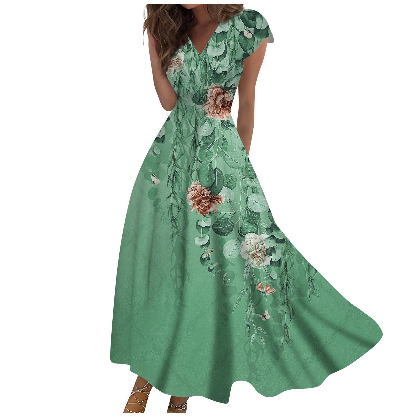 

Жен. Длинное платье Платье макси Повседневное платье Шифоновые платья Свободное платье Сплошной цвет На каждый день Для взрослых На открытом воздухе Повседневные платья С рюшами С короткими рукавами Платье с v-образным вырезом M зелёный