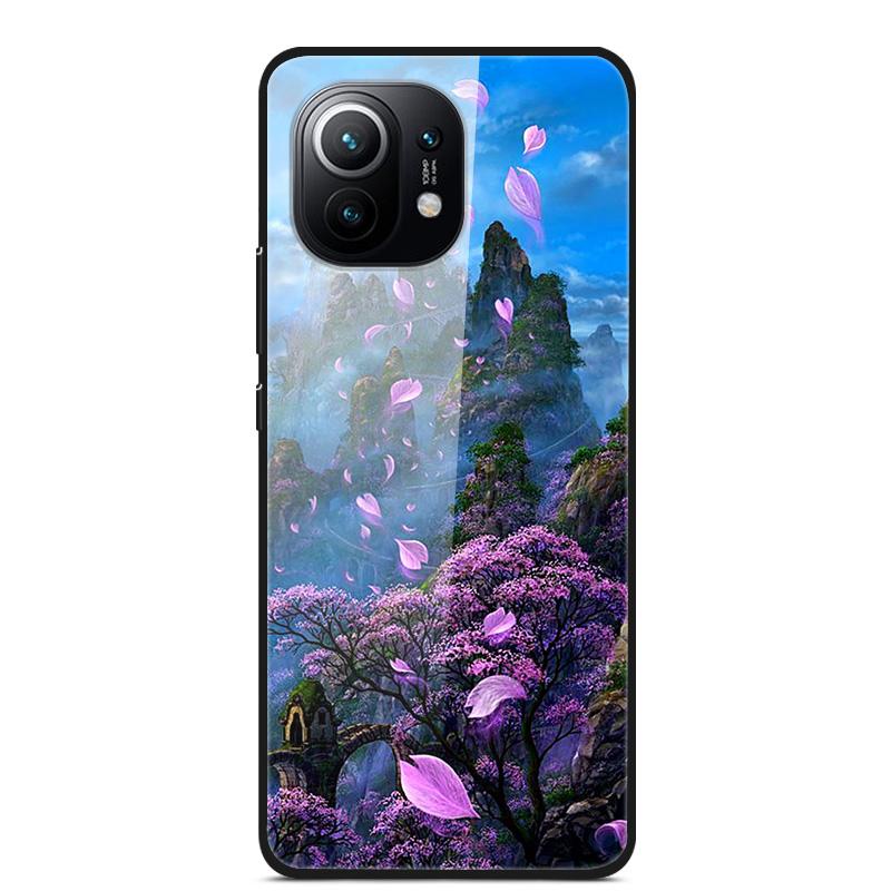 Luxury Cover Case for Xiaomi mi 11 Tempered Glass Cover for Xiaomi mi 11 Lite 5G NE Phone Case for Xiaomi Mi 11 mi11 Lite Coque