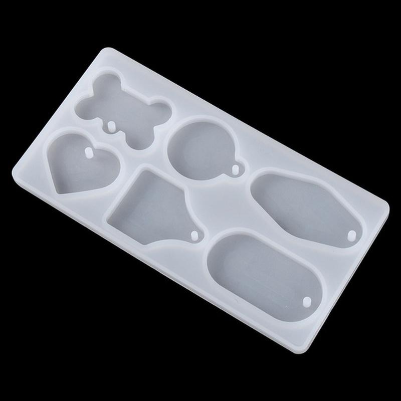 1 Stück Harz Handwerk Haustierbedarf Schmuckherstellung Werkzeug DIY Anhänger Silikonform Schlüsselanhänger Form Harzform Hundeknochen Anhänger Tags