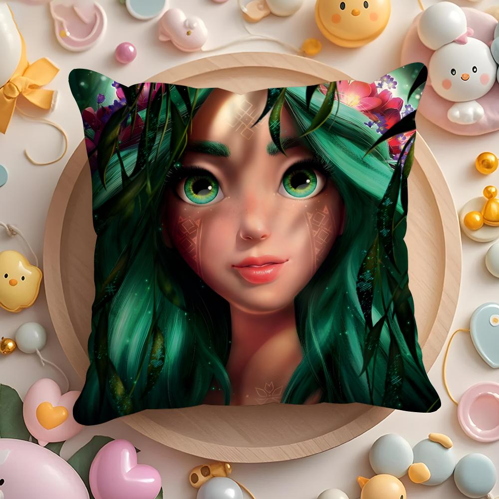 Film M-Mavka The F-Forest Song Cushion Cover Home & Car Multi-Scene Pillow Cover - Reversible, Soft & Durable for Daily Use