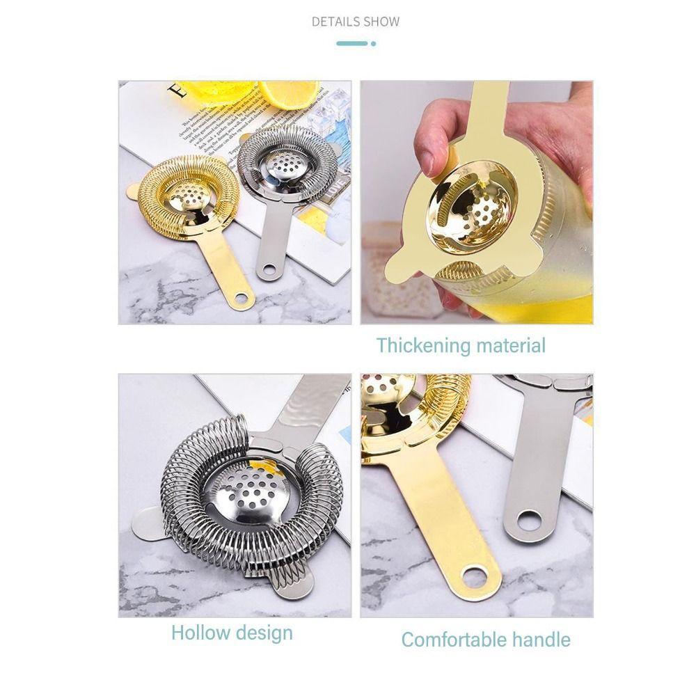 Fine Mesh Filter Drink Strainer 304 Stainless Steel Multi-function Filter Bartenders