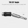 1/4" Multi-Angle Magnetic Extension Rod for Electric Screwdrivers, Hex Shank 6.35mm, Quick Release Self-Locking Adapter