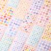 6 Sheets Morandi Watercolor Dot Stickers Simple Round Label Stickers for Journal Diary Sealing Stickers