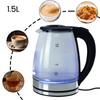 A13I-2L Electric Kettle Glass Fast Boil LED Household Appliance EU Plug