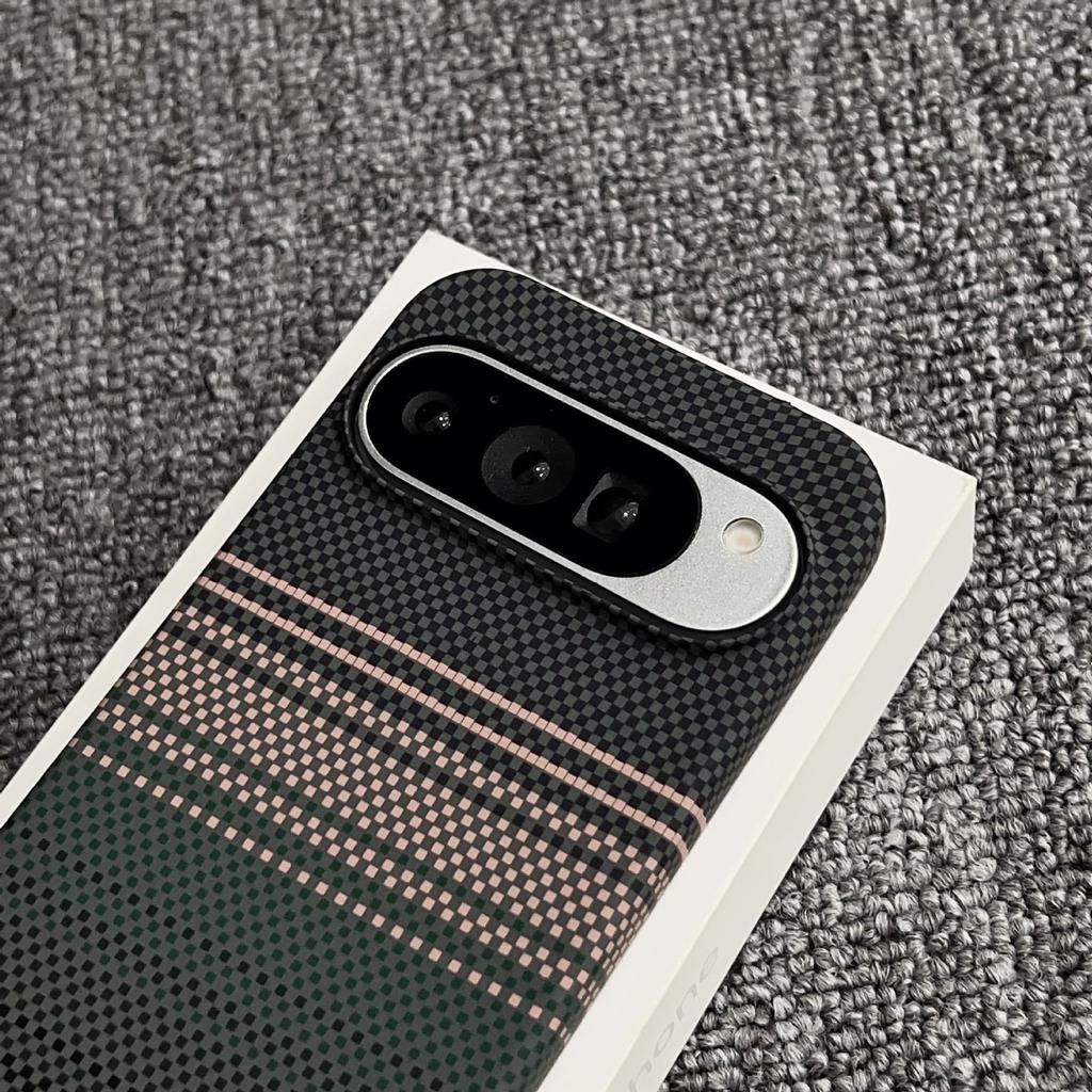 Applicable to Google Pixel10Pro Magnetic Pixel10 Mobile Phone Case Kevlar Pattern Pixel9/9p Carbon Fiber Pattern