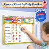 D-FantiX Reward Chart for Kids - Pad with 27 Chore Charts, Magnetic Behavior Chart for Kids at Home, Sticker Chart to Motivate Responsibility and
