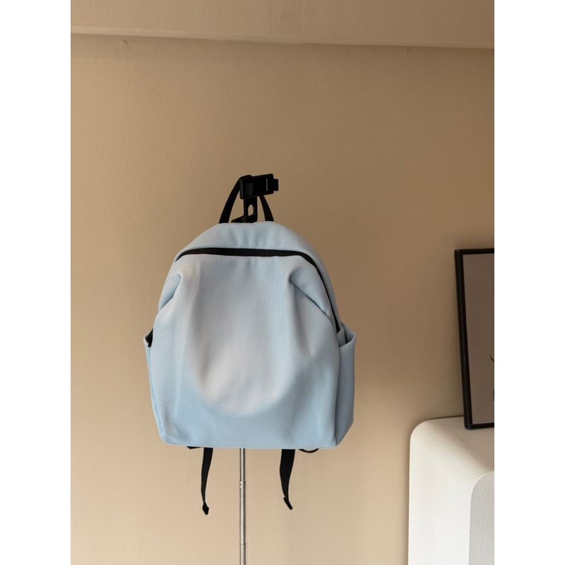 

My Air Sense Korean Style Backpack Bags Multi-Pocket Large Capacity Work Clothing Backpack Minimalist Leisure Schoolbag Backpack Blue