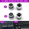 LHD RHD F25 F26 2011-2018 Car Radio Volume Knob Rotary Button Switch Setting Cover Cap For BMW X3 X4 61319208591 61319351155