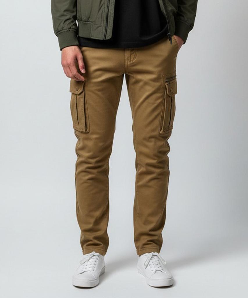 Pentaon Straight Cargo Stretch Cotton Pants