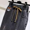 Plus Size Cotton Elastic Force Denim Pants High Waist Jeans Woman Skinny Women Jeans Harem Pants