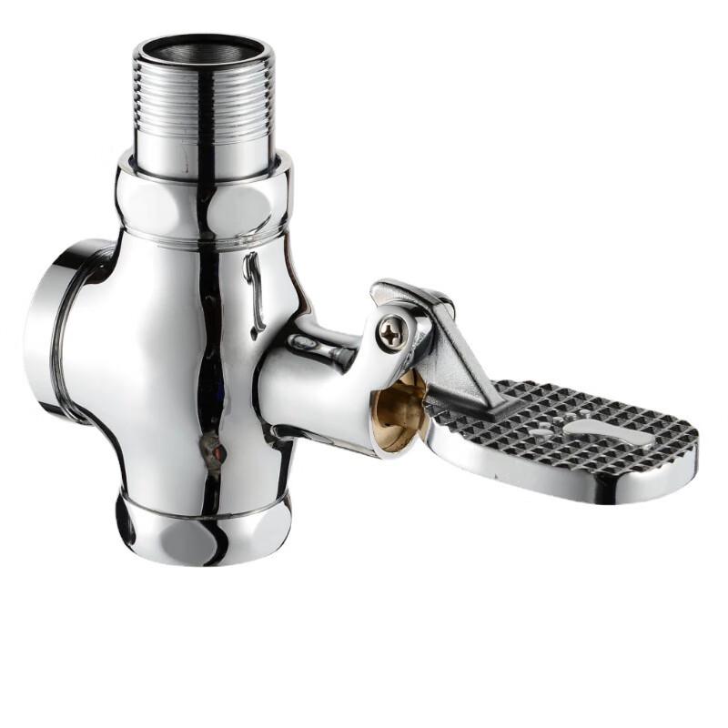 Foot-Pedal Squat Toilet Flush Valve