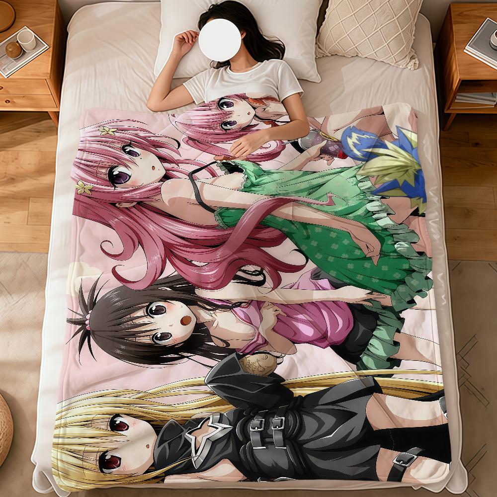 anime cute girl Momo Velia d-Deviluke to love ru soft warm plush blanket dormitory sofa living room hogar bedroom gift nap home