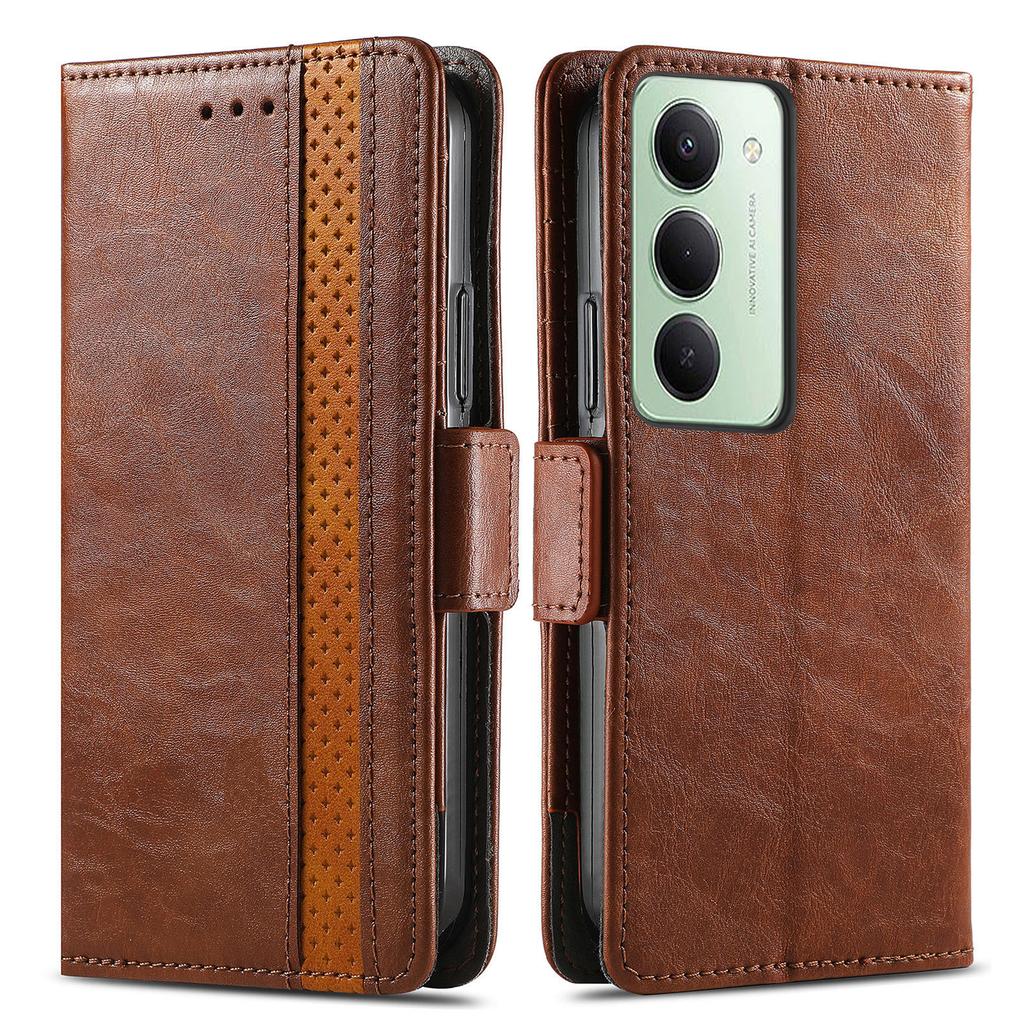 CASENEO For Xiaomi Redmi 15 5G (Global) (169mm) Phone Cases PU Leather Cover Stand with RFID Blocking Wallet