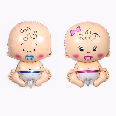 Lovely Angel Pacifier Baby Boy Girl Foil Balloons 45*68CM Baby Shower Decor Balloons
