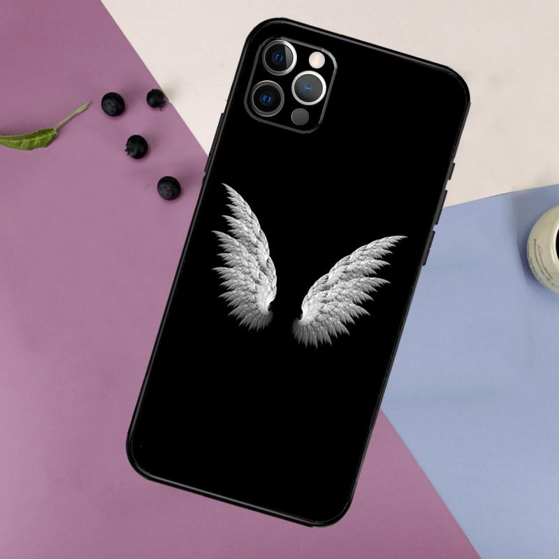 Fantasy Angel Girl Wings Phone Case For iPhone 16 15 14 13 11 12 17 Pro Max mini 15 16 Plus 16e 17 Air Bumper Cover