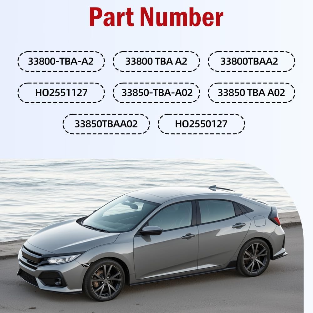 2PCS LED Side Marker Lights, Front Bumper Sidemarker Lamp,Full LED Side Marker Light Compatible with Honda Civic 10th 2016-2021(White Light)