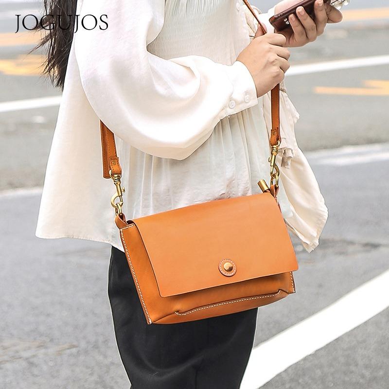Hot-selling new product bags, first-layer cowhide leather women's bags, shoulder bags, retro fashion messenger bags, bags for women