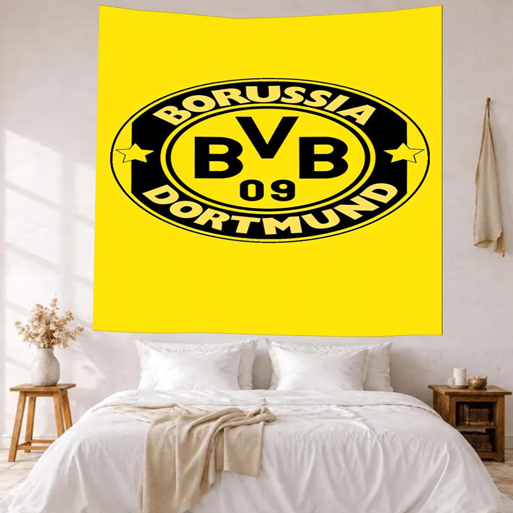 Borussia Dortmund Wall Decor Tapestry Art For Pet Memorial Birthdaywedding Party Backdrop Family Gift