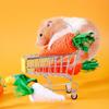 Rabbits Chew Toy Rabbit Grass Treat 5pcs Grass Carrot Toy for Teeth Grinding