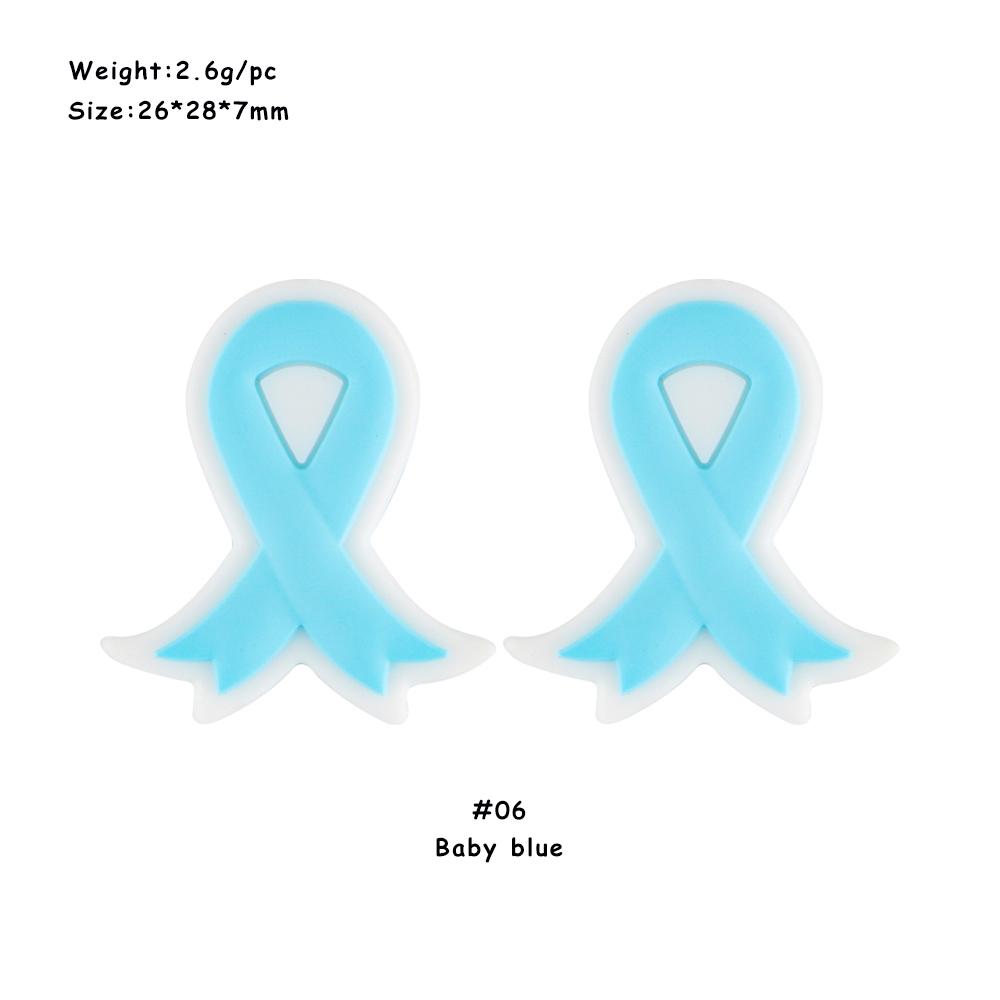 10Pcs Ribbon shape Focal Beads  Uesd For Beaded Pen Keychain Bracelet DIY Jewelry Handmade Accessories