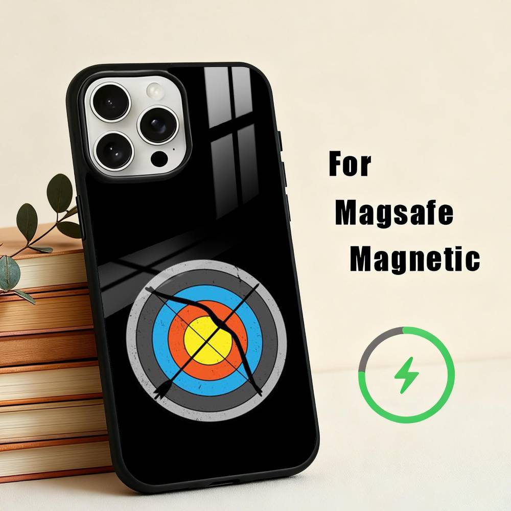 A-Archery S-Sprot Phone Case For iPhone17,16,15,14,13,12,11 Plus,Pro Max Magnetic For Magsafe Wireless Charging