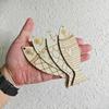 40PCS Blank Wooden Fish Cutouts Sea Animal DIY Crafts Fish Shape Wood Slice Rustic Hand Carved Fish Wall Decor Garden Patio