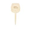 Handmade Wooden Flower Stakes for Garden Plant Identification