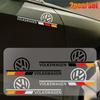 SVLHP1 2Pcs Car Logo Body Vinyl Sticker Decoration Accessories For VW GTI Golf8 Polo Passat Mk6 MK7 Tiguan R32 RLine Magotan Jetta Bora
