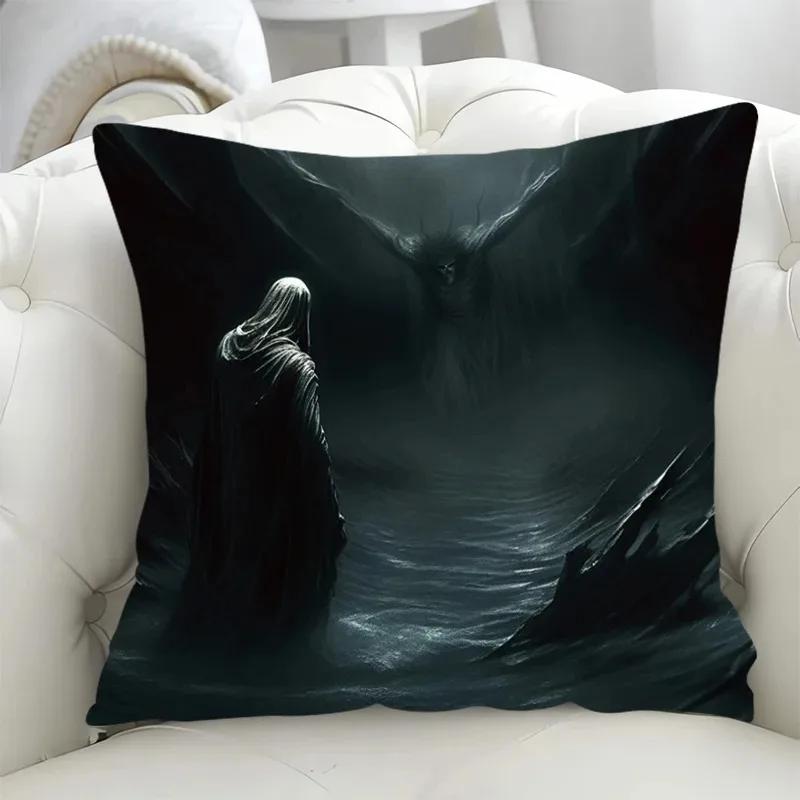 Luxury Home Decor Pillow Cover Hell Reaper Style Pattern Cushion Cover Sofa Office Cushion Cover