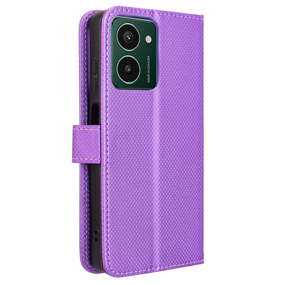 For HMD Pulse/Pulse Pro/Pulse+ Case PU Leather Diamond Texture Protective Phone Cover