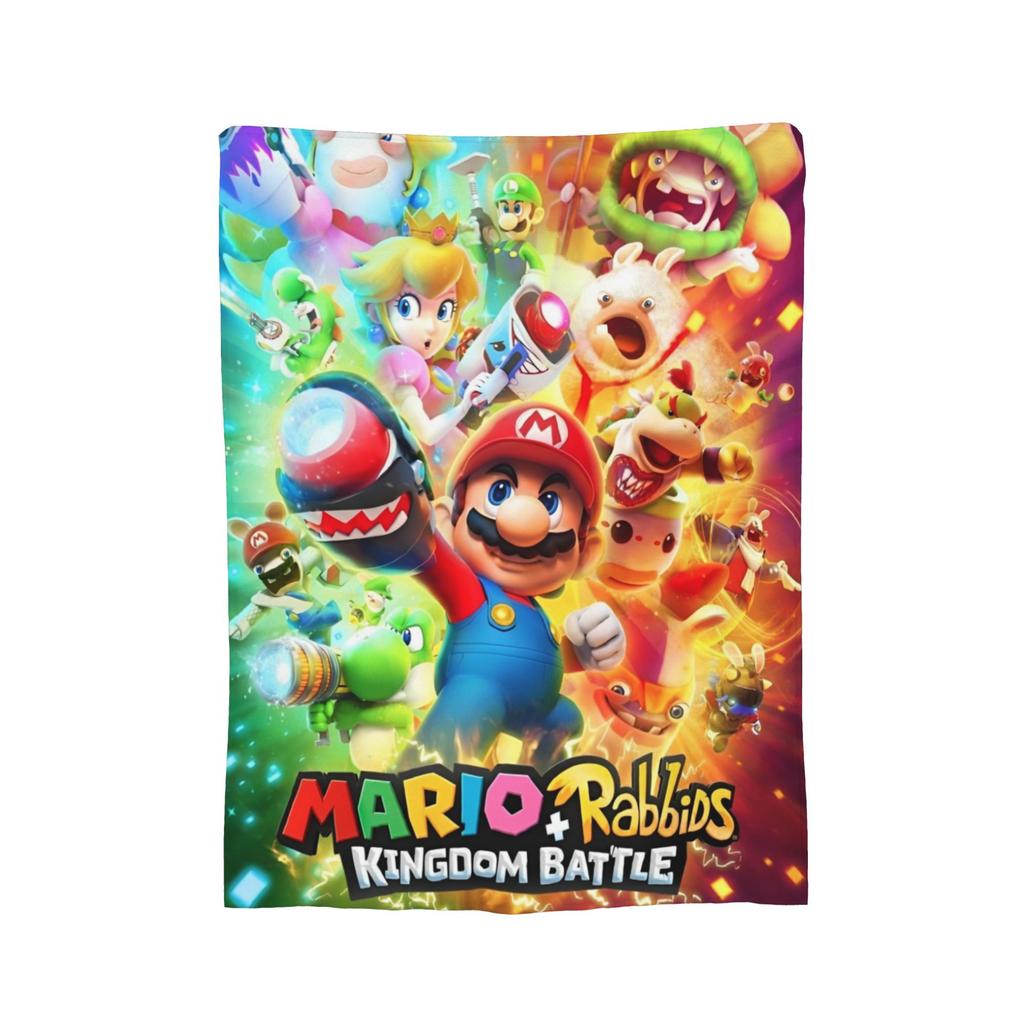 Roztomilý Boo Marios Potah na deku Flanelové přehozy Dekorace postele pohovky Měkké teplé přehozy,