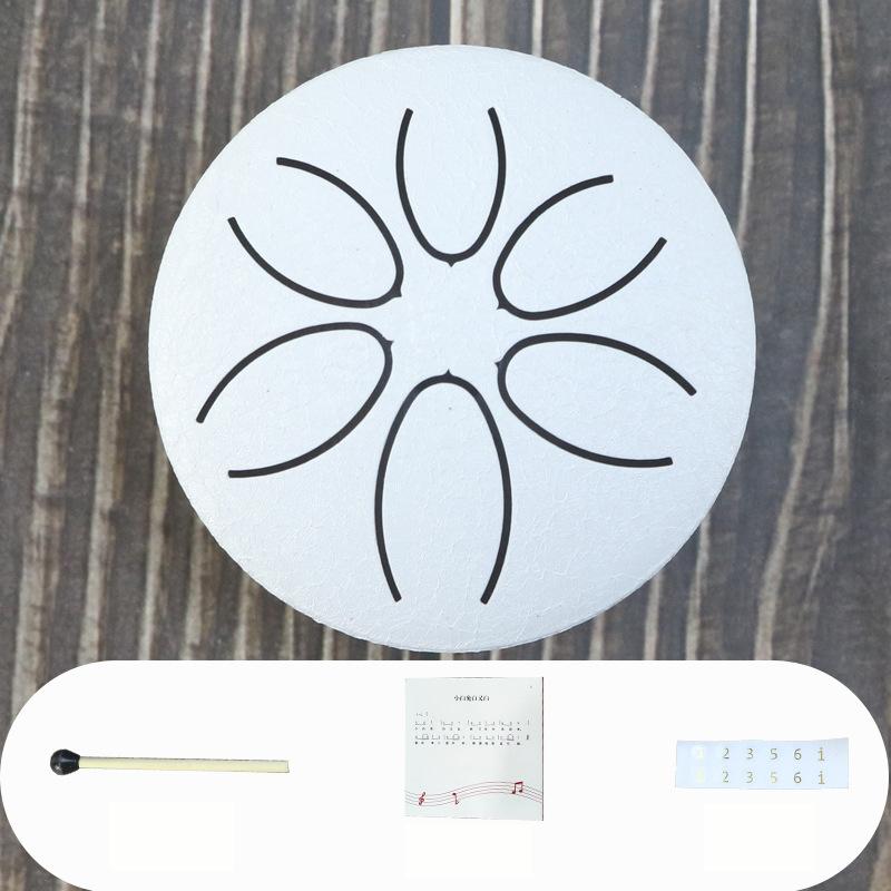 Mini Steel Tongue Drum 3 Inch Glucophone Pentatonic 6 Notes Tank Drum For Kids Handpan Gifts
