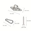 2 Set Stainless Square Heavy Duty Ceiling Wall Mounted Hook For Yoga Swings Hammocks Hardware