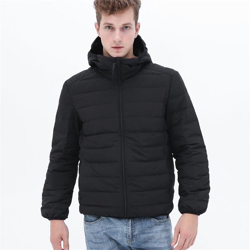 

Bitter Winter Siyu New Men s 90 Fleece Men s Clothing Hooded Seamless Fabric Light Down Jacket Large Size Jacket M чёрный