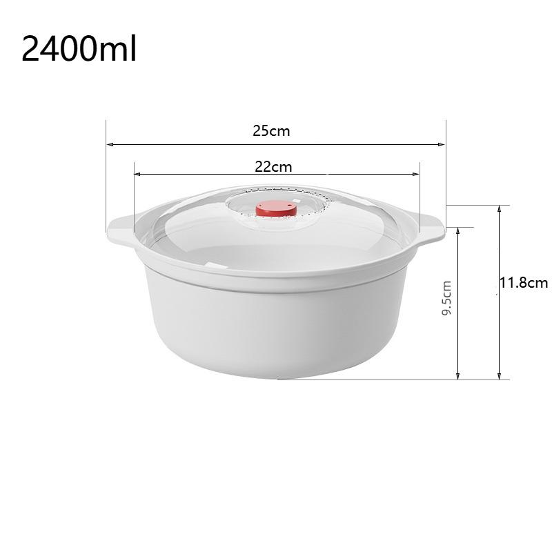 

Микроволновая печь Специальная коробка Подогреваемая кастрюля для супа Рис на пару Паровые булочки с крышкой Экологически чистый пищевой кухонный инструмент L