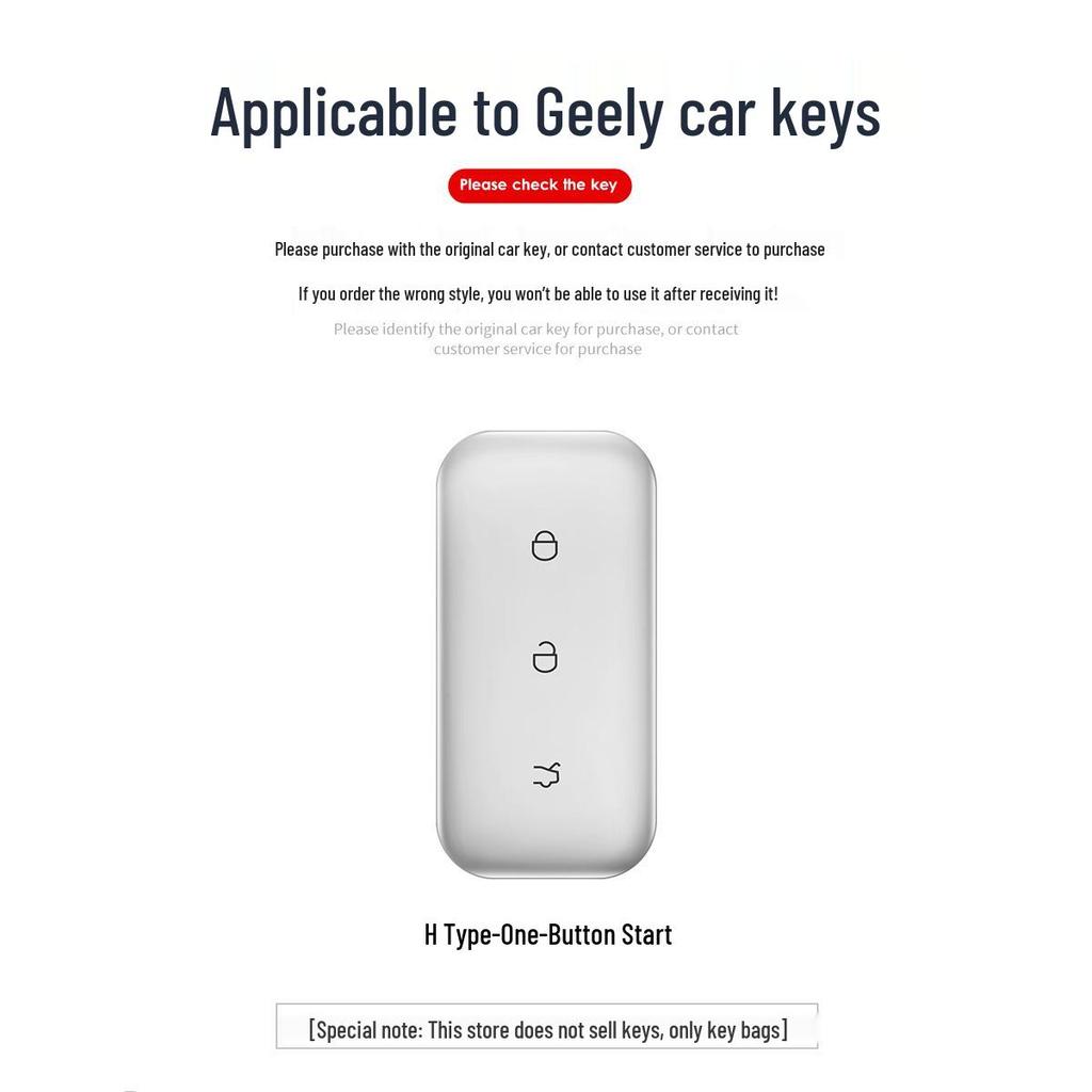 Compatible Geely Galaxy L7 Key Case for MAX Starship E8, L6 Starry, 8 Starship, 7 Car M9, A7 Shell Buckle.