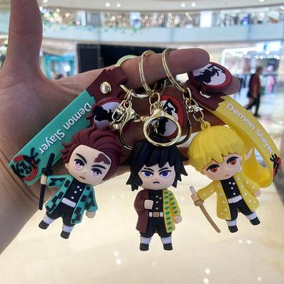 Portachiavi Morbido in Gomma Anime Demon Slayer - Ciondolo per Borsa e Accessorio per Auto Molto Venduto