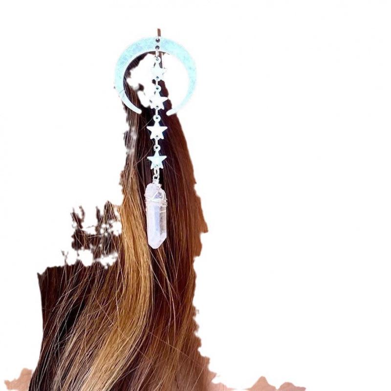Crescent Crystal Earrings for Cross-border Trade