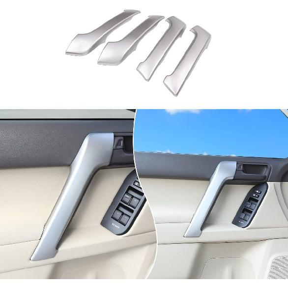 Fit for Toyota Land Cruiser Prado FJ150 150 2010-2018 ABS Inner Door Handle Cover, Car Interior Door Handle Protection Trim Cover, 4PCS (Pine Wood