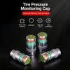 4-Pack Of Tire Pressure Monitoring Caps Tire Pressure Warning Devices And Visual Tire Pressure Detectors