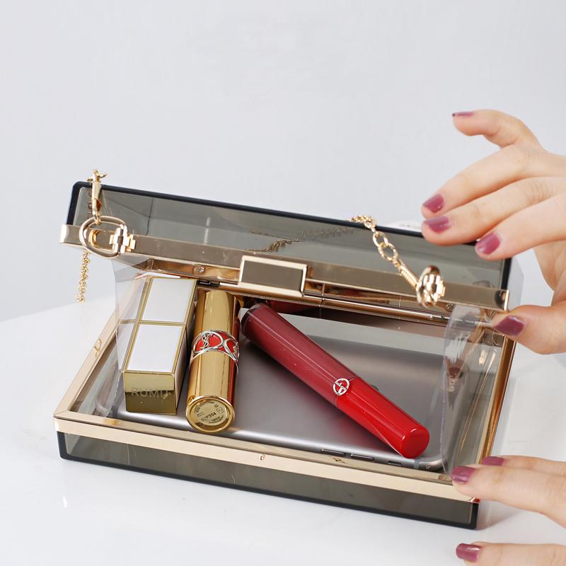 White Square Bag Small Luxury Brand Messenger Wedding Clutches Purses and Handbags Acrylic Crossbody Designer Bags Wholesale