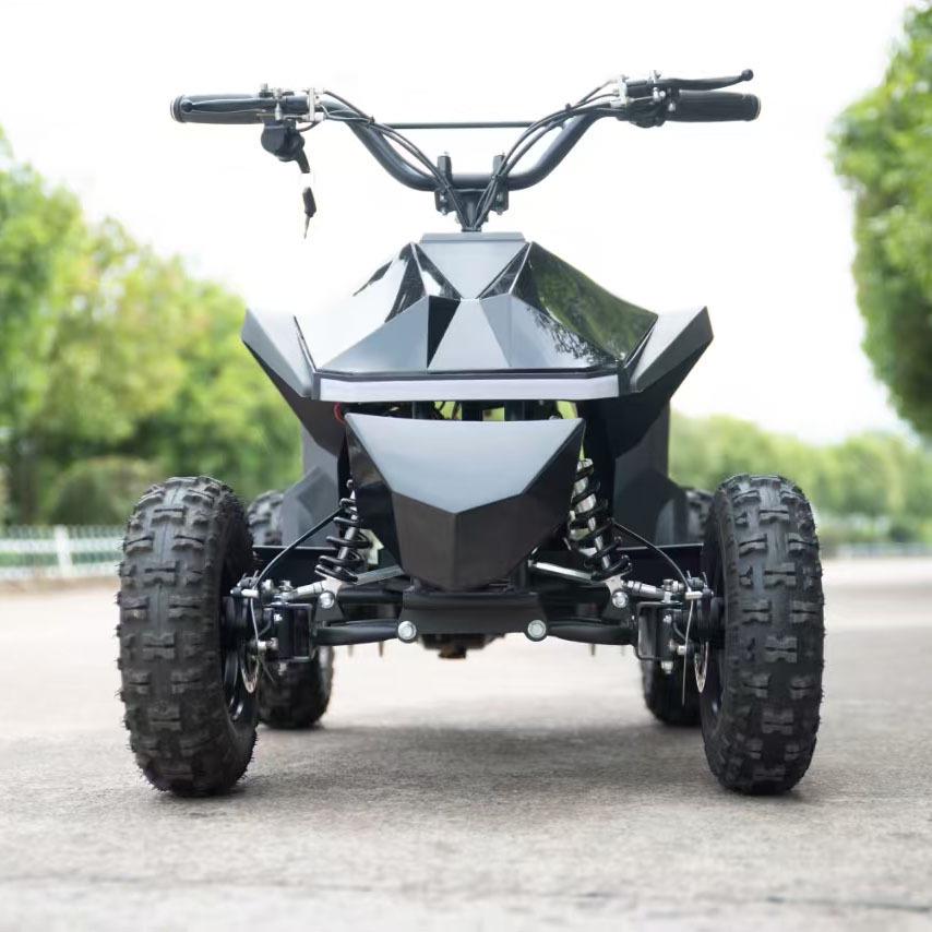 Children s Electric Off-road ATV with Shock Absorption - Black Four-wheel All-terrain Vehicle 112x70x66 CM