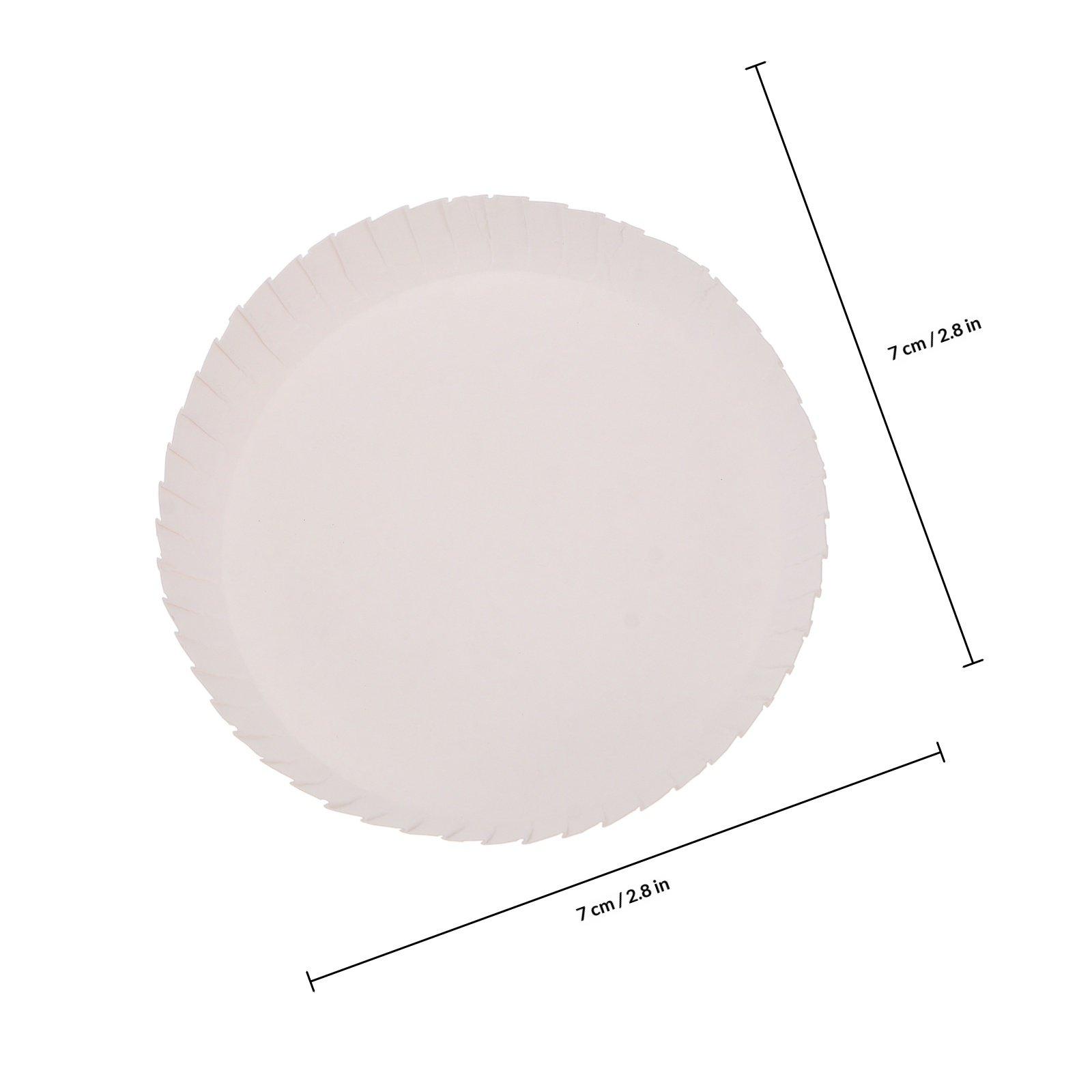 100Pcs Disposable Paper Cup Lids Safe Material Disposable Cup Covers for Coffee Tea Juice Bars Restaurants Cafes