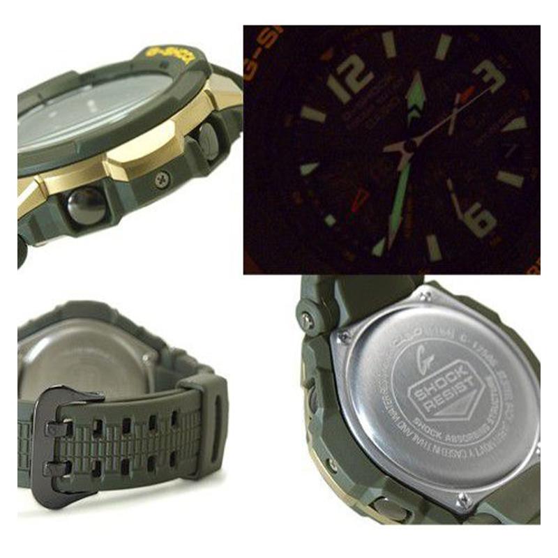Casio G-SHOCK military green resin gravity quartz movement Japanese and Korean watch men's watch black dial G-1200G-1A