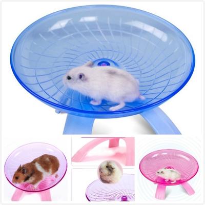 NEW Pet Hamster Flying Saucer Exercise Wheel Hamster Mouse Running Disc Toy Cage Accessories